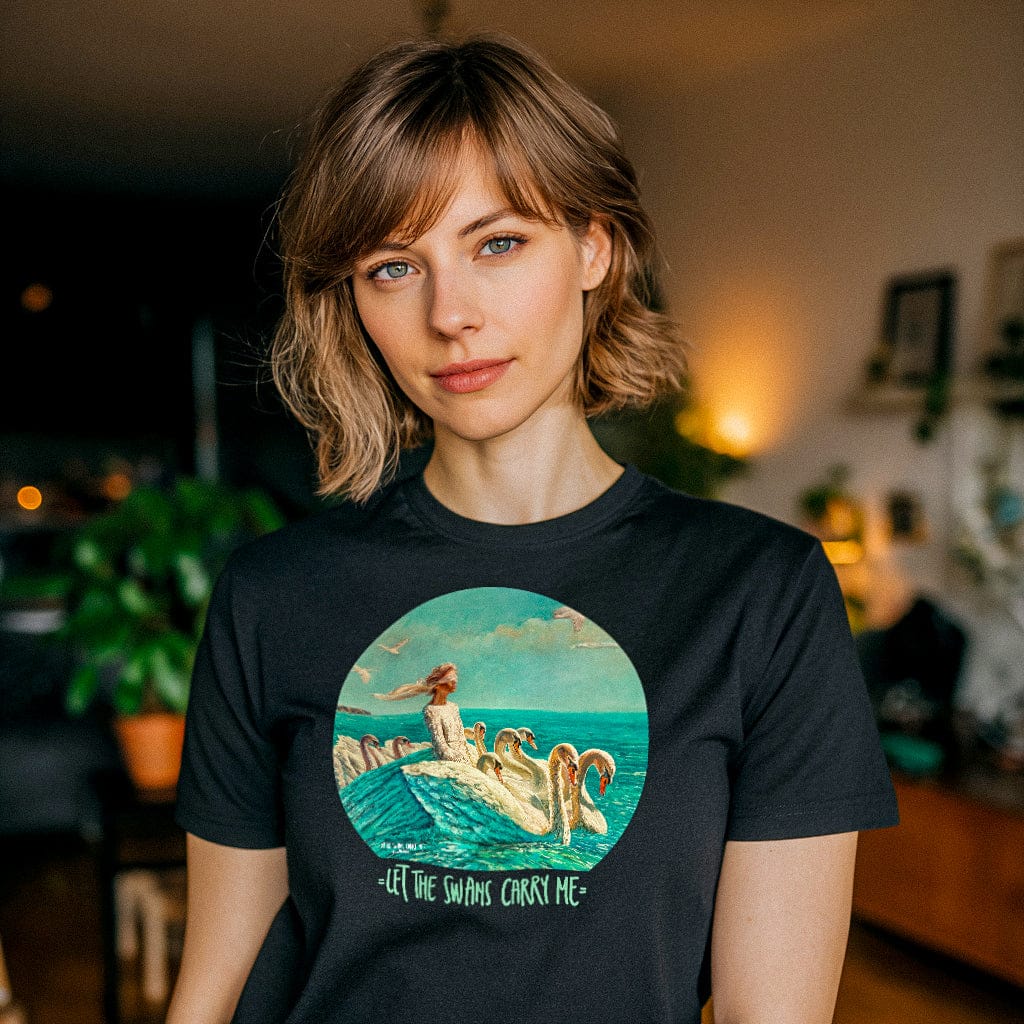 Happy365 Marškinėliai Let the Swans Carry Me