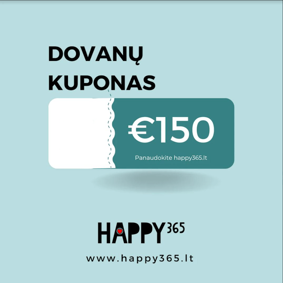 Happy365 €150.00 HAPPY365 Dovanų Kuponas