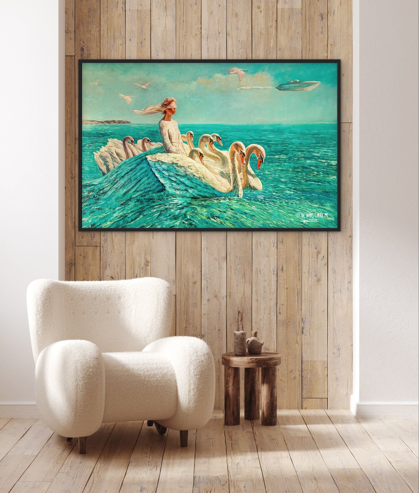 Happy365 Paveikslas “Let The Swans Carry Me"